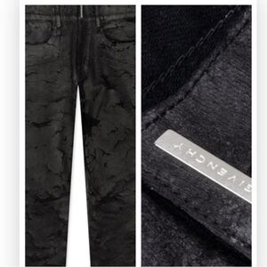 GIVENCHY Crackled Paint Denim Slim Paint crackled integral zip denim 32 $1050